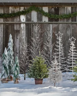 New Lit Snowy Branch LED Trees Tabletop & Accent Trees