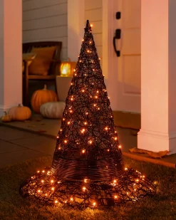 Discount Lit Spellbound Wire Witch Hats Outdoor Safe