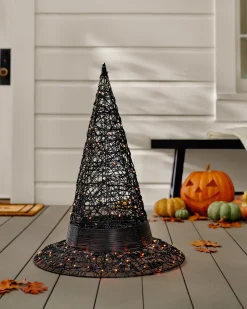 Discount Lit Spellbound Wire Witch Hats Outdoor Safe