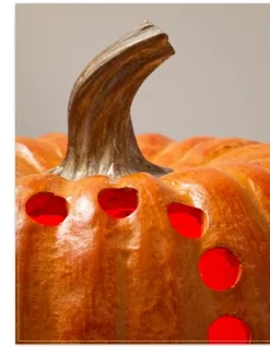 Clearance Lit Stackable Cut-Out Pumpkins Outdoor Safe