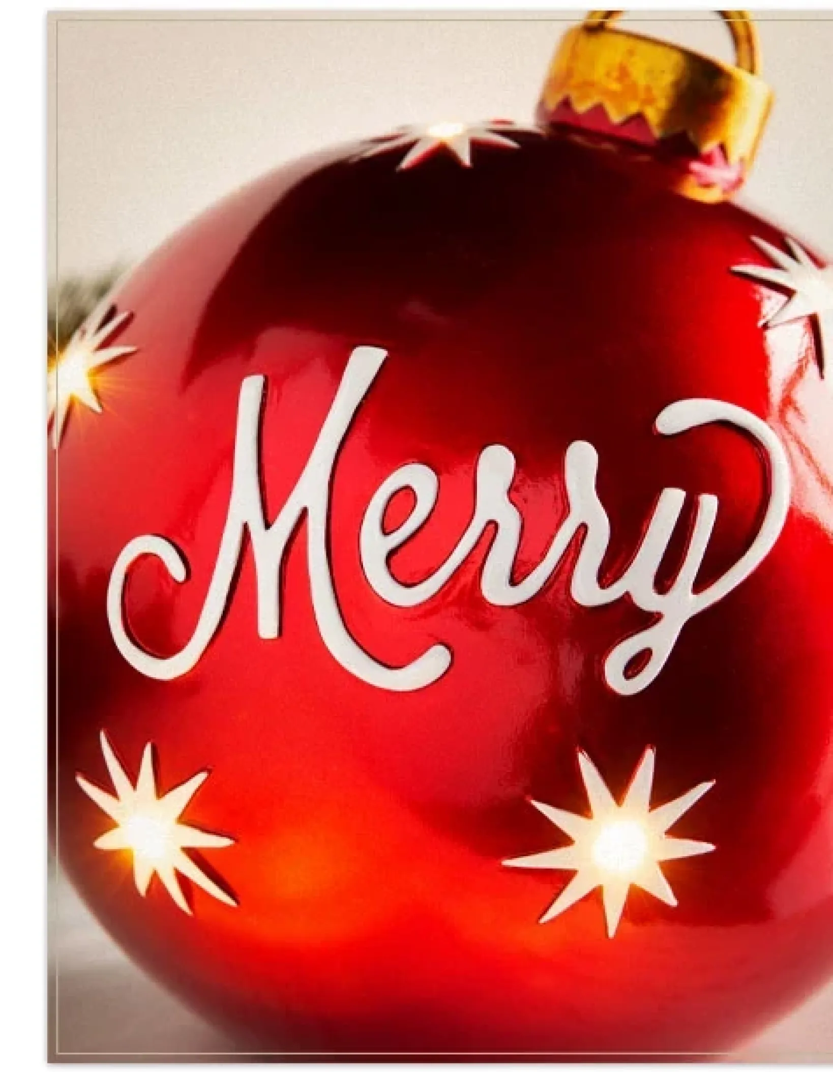 Discount Lit Tabletop Merry Christmas Ornaments Decorative Accents
