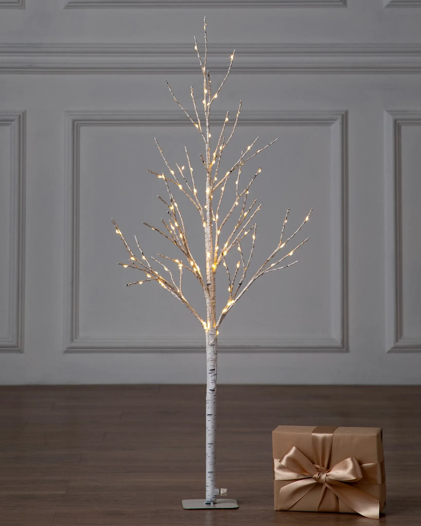 New Lit Winter Birch LED Trees Tabletop & Accent Trees