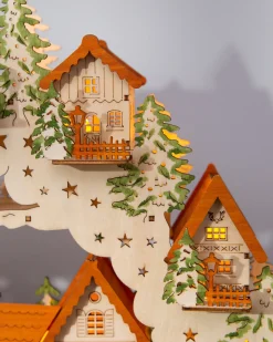 Clearance Lit Wooden Animated Scenes Decorative Accents