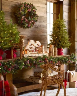 Clearance Lit Wooden Animated Scenes Decorative Accents