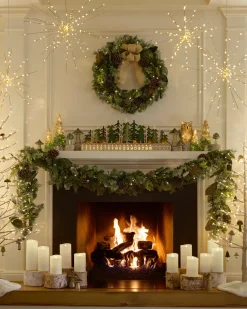Sale Lit Wooden Christmas Advent Calendars Decorative Accents|Gifts For Christmas