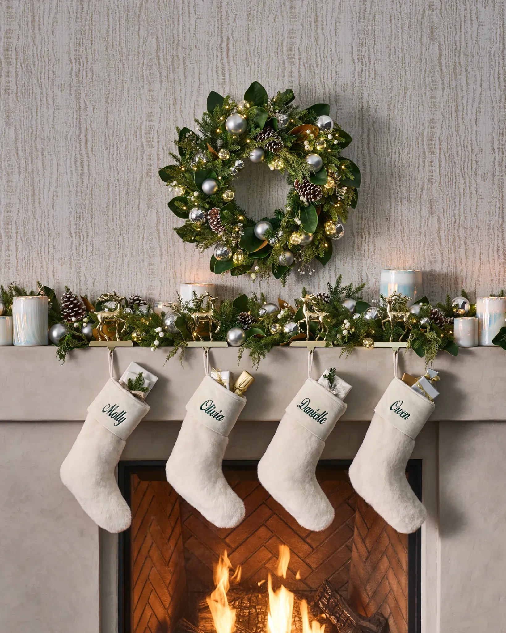 Discount Lodge Faux Fur Christmas Stockings Stockings & Holders|Personalized Christmas Décor