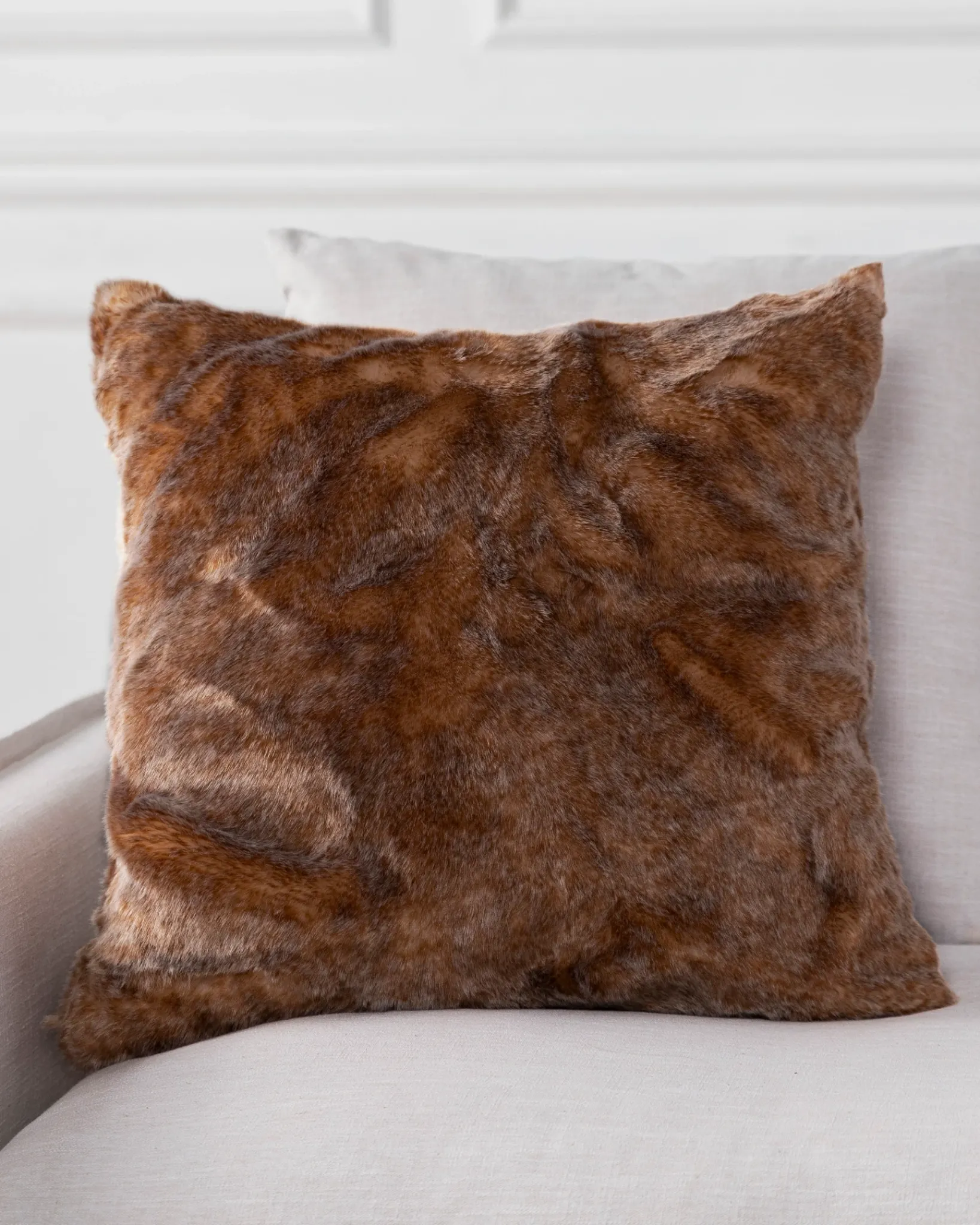 Best Lodge Faux Fur Pillow Covers Pillows & Throws