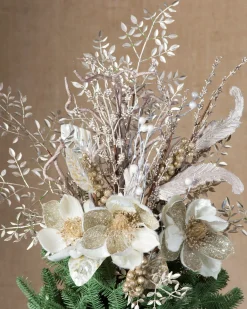 Sale Magnolia Bouquet Christmas Tree Topper Toppers