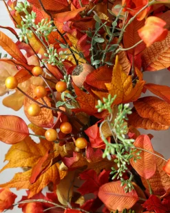 Best Maple Leaf & Japanese Lantern Foliage Wreaths