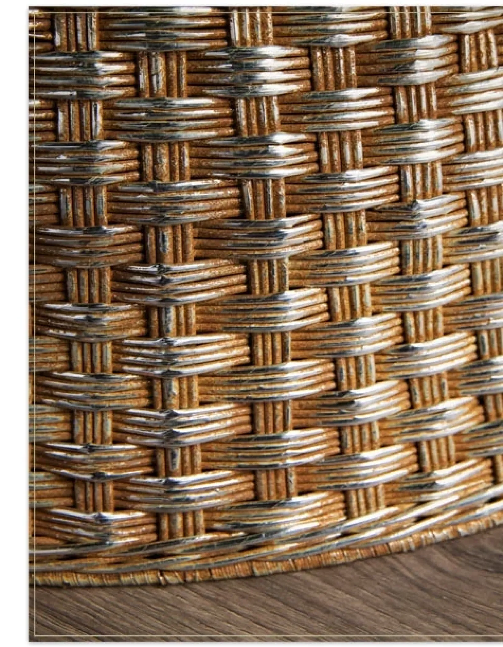 Metallic Basketweave Christmas Tree Collars Skirts & Collars