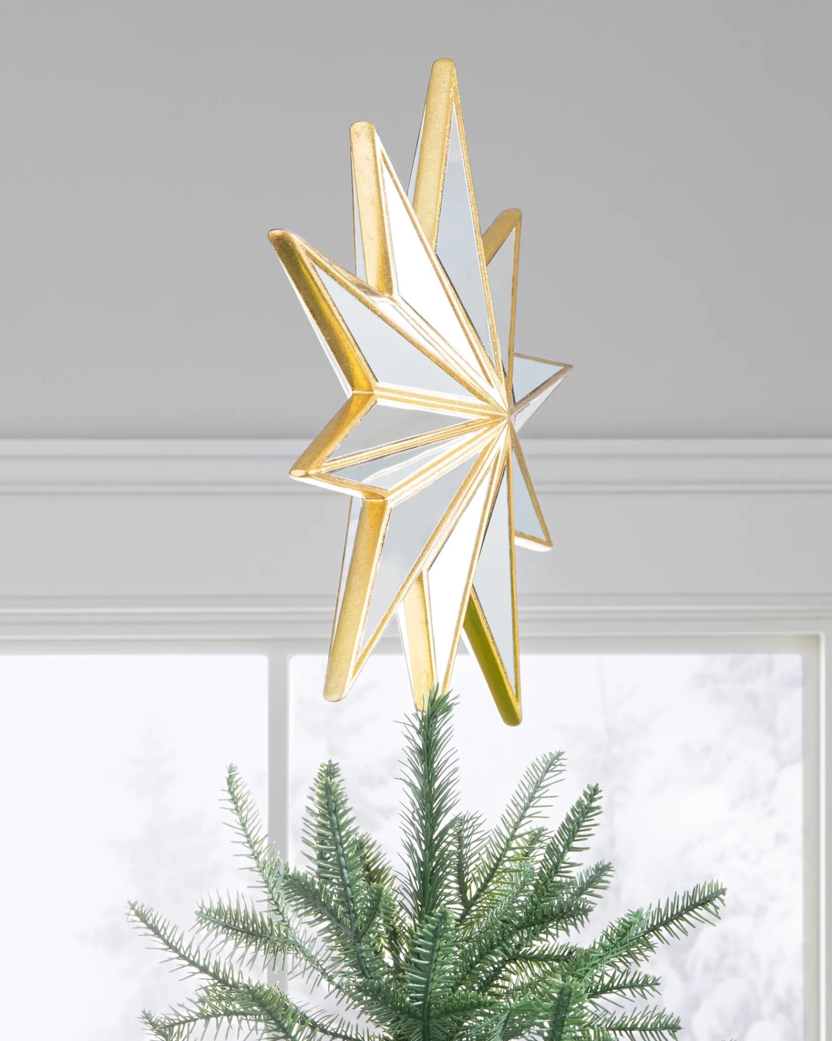 Online Mirror Double-Sided Christmas Tree Toppers Toppers