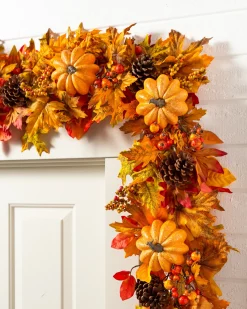Outlet Outdoor Autumn Traditions Foliage Wreaths|Outdoor Safe