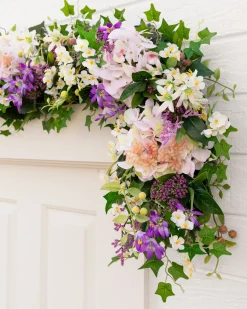 Clearance Outdoor Enchanted Garden Foliage Wreaths|Garlands