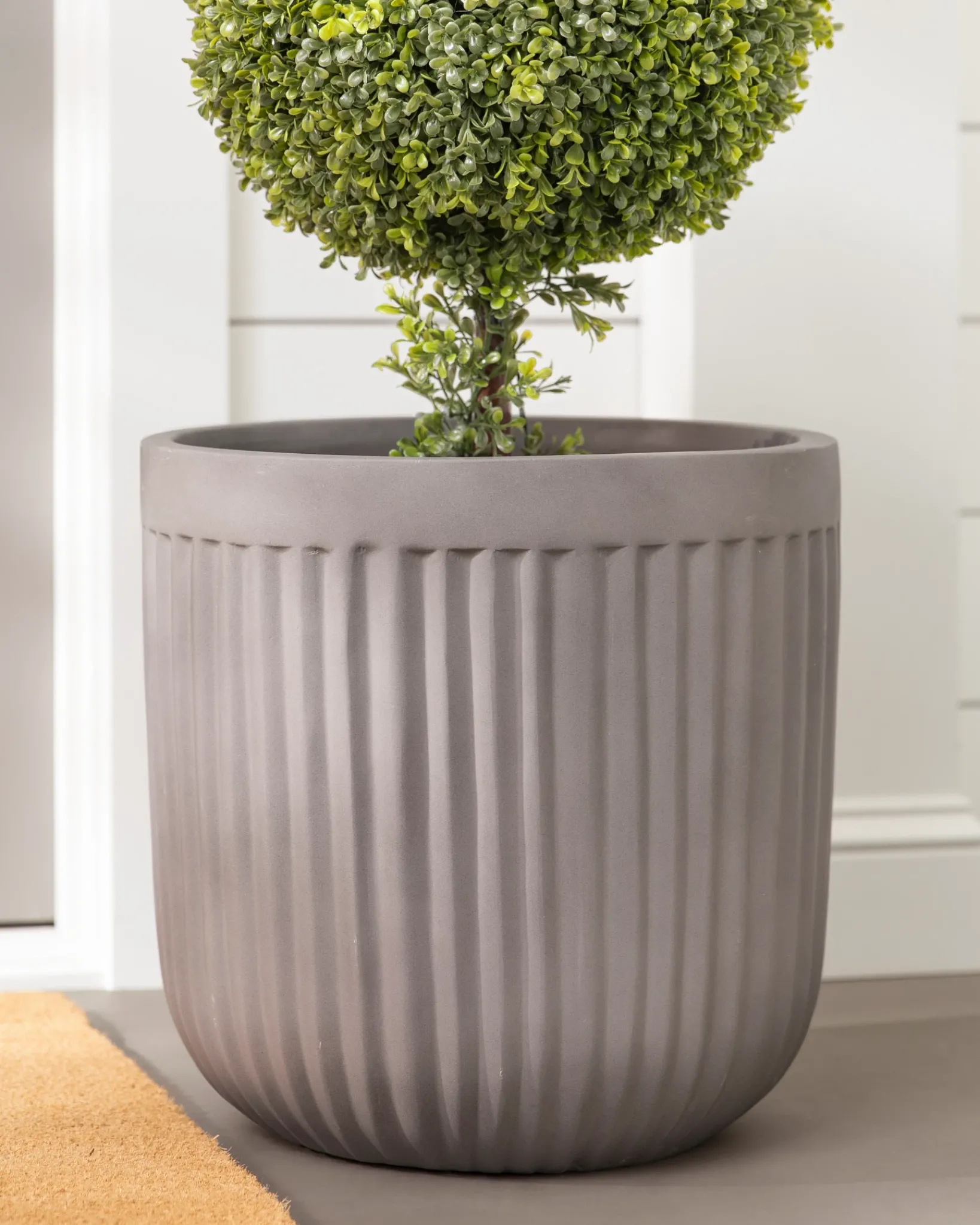 Best Outdoor Fluted Planters Topiaries & Potted Flowers