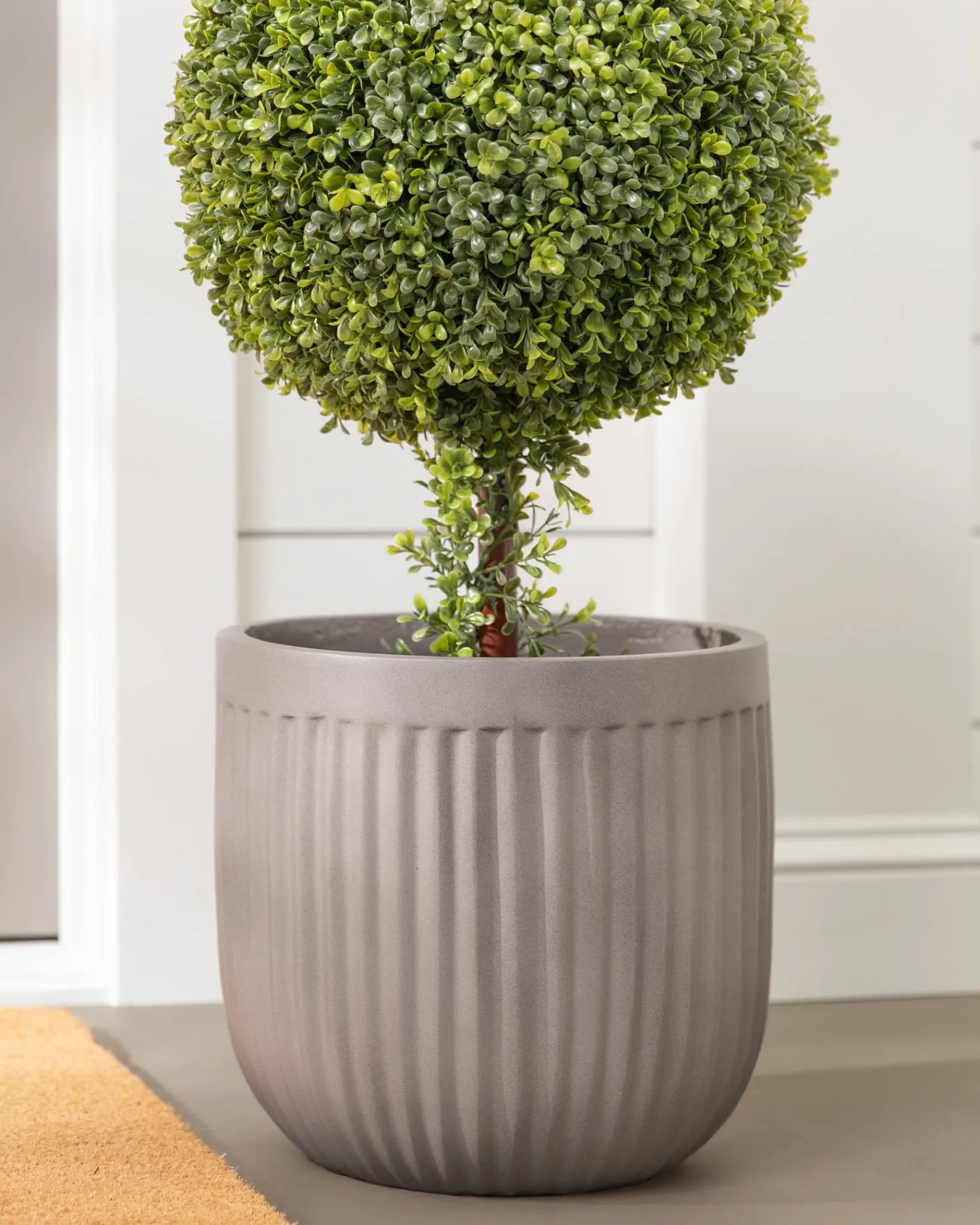 Best Outdoor Fluted Planters Topiaries & Potted Flowers