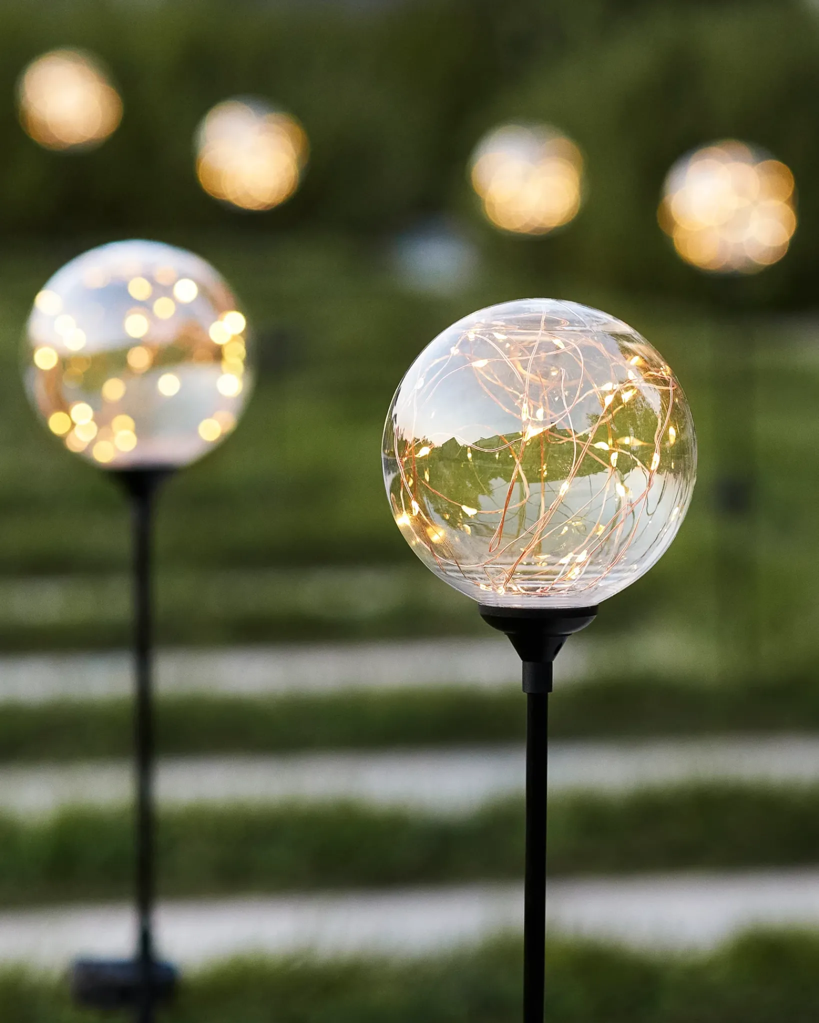 Discount Outdoor Globe Pathway Light Sets Outdoor Lights