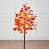 Outlet Outdoor LED Lit Autumn Maple Trees Decorative Accents|Outdoor Safe