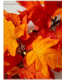 Outlet Outdoor LED Lit Autumn Maple Trees Decorative Accents|Outdoor Safe