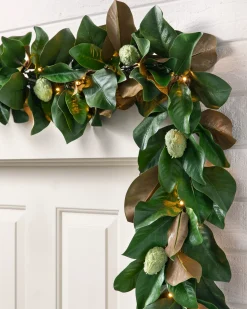 Hot Outdoor Magnolia Leaves Foliage Outdoor Safe|Garlands