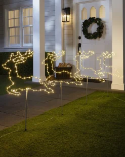 Outlet Outdoor North Pole Express Pathway Light Sets Yard Decorations|Outdoor Lights