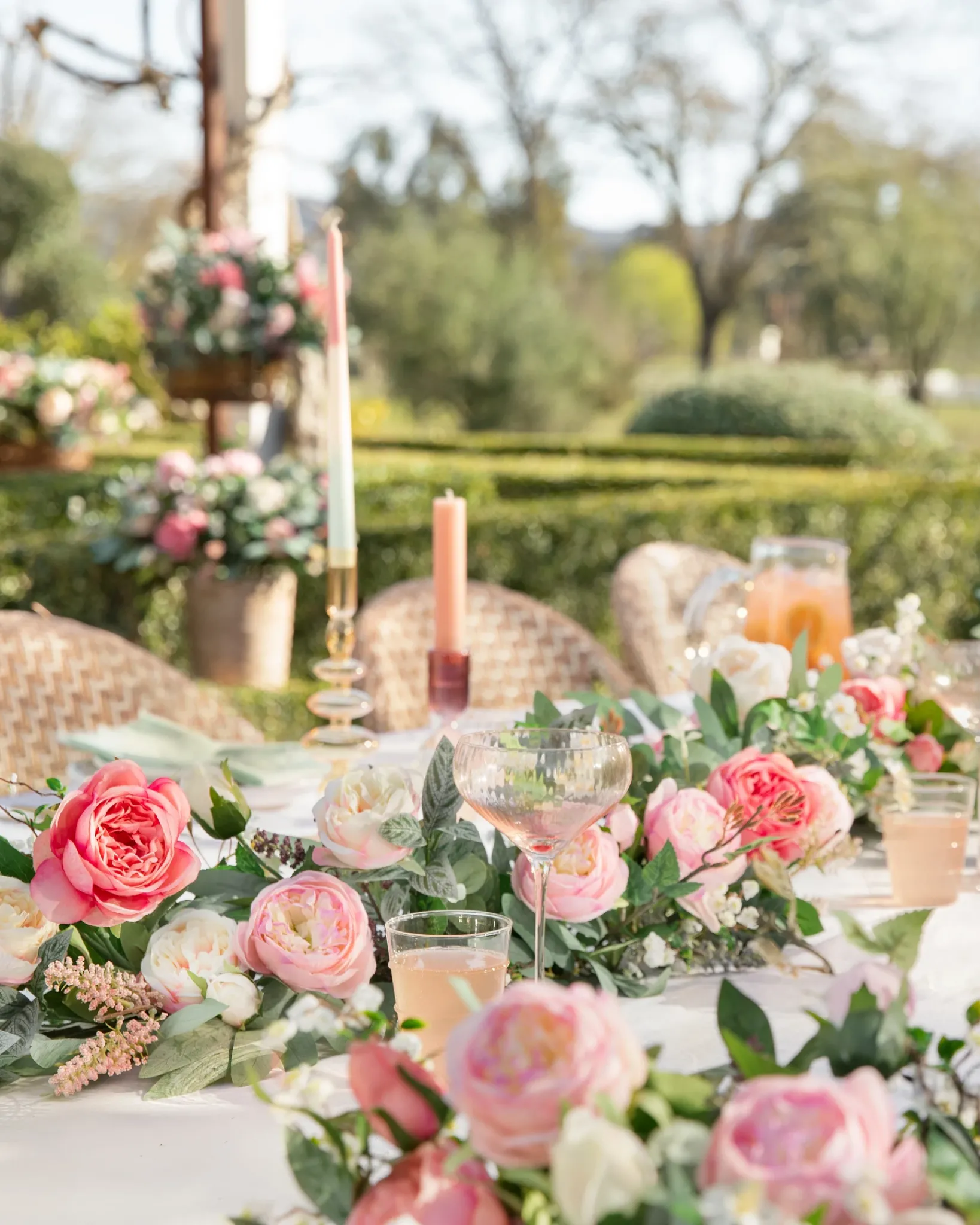 Hot Outdoor Provence Rose Foliage Wreaths|Garlands