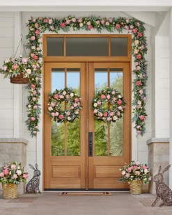 Hot Outdoor Provence Rose Foliage Wreaths|Garlands