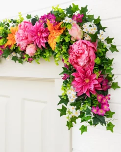 New Outdoor Radiant Peony Foliage Wreaths|Garlands