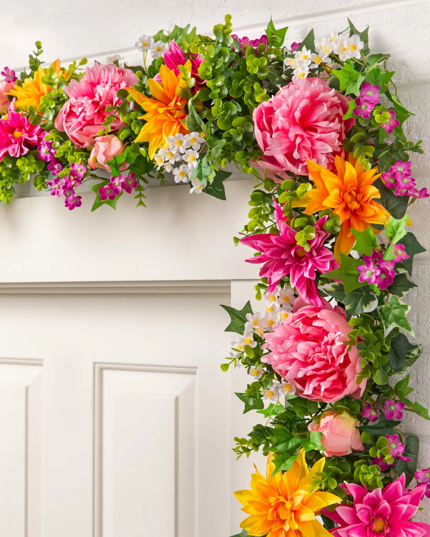 New Outdoor Radiant Peony Foliage Wreaths|Garlands