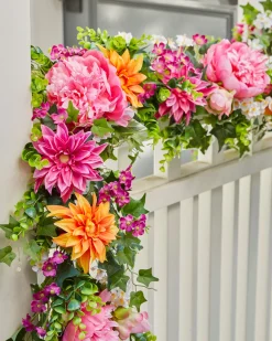 New Outdoor Radiant Peony Foliage Wreaths|Garlands