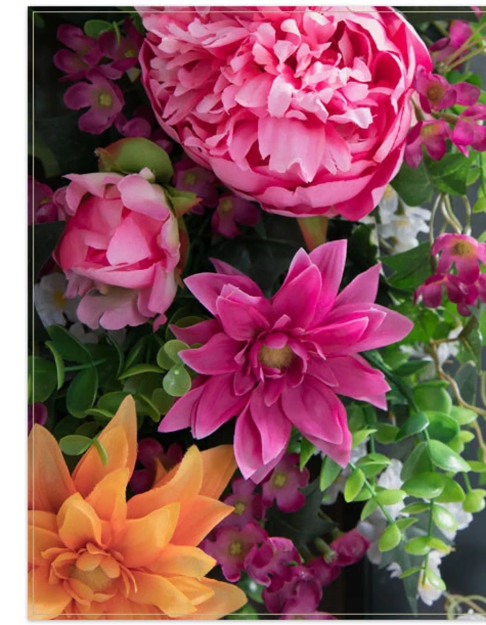 New Outdoor Radiant Peony Foliage Wreaths|Garlands