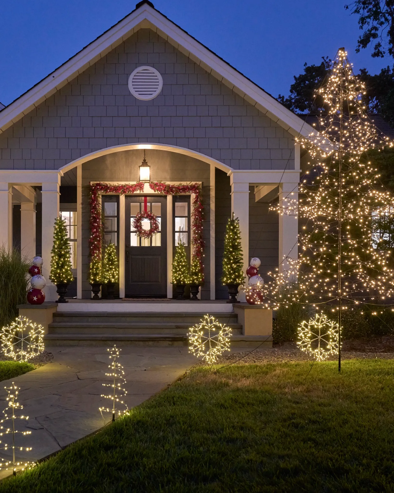Outdoor Solar Tree Pathway Lights Yard Decorations|Outdoor Lights