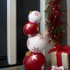 New Outdoor Stacked Christmas Ornaments Yard Decorations