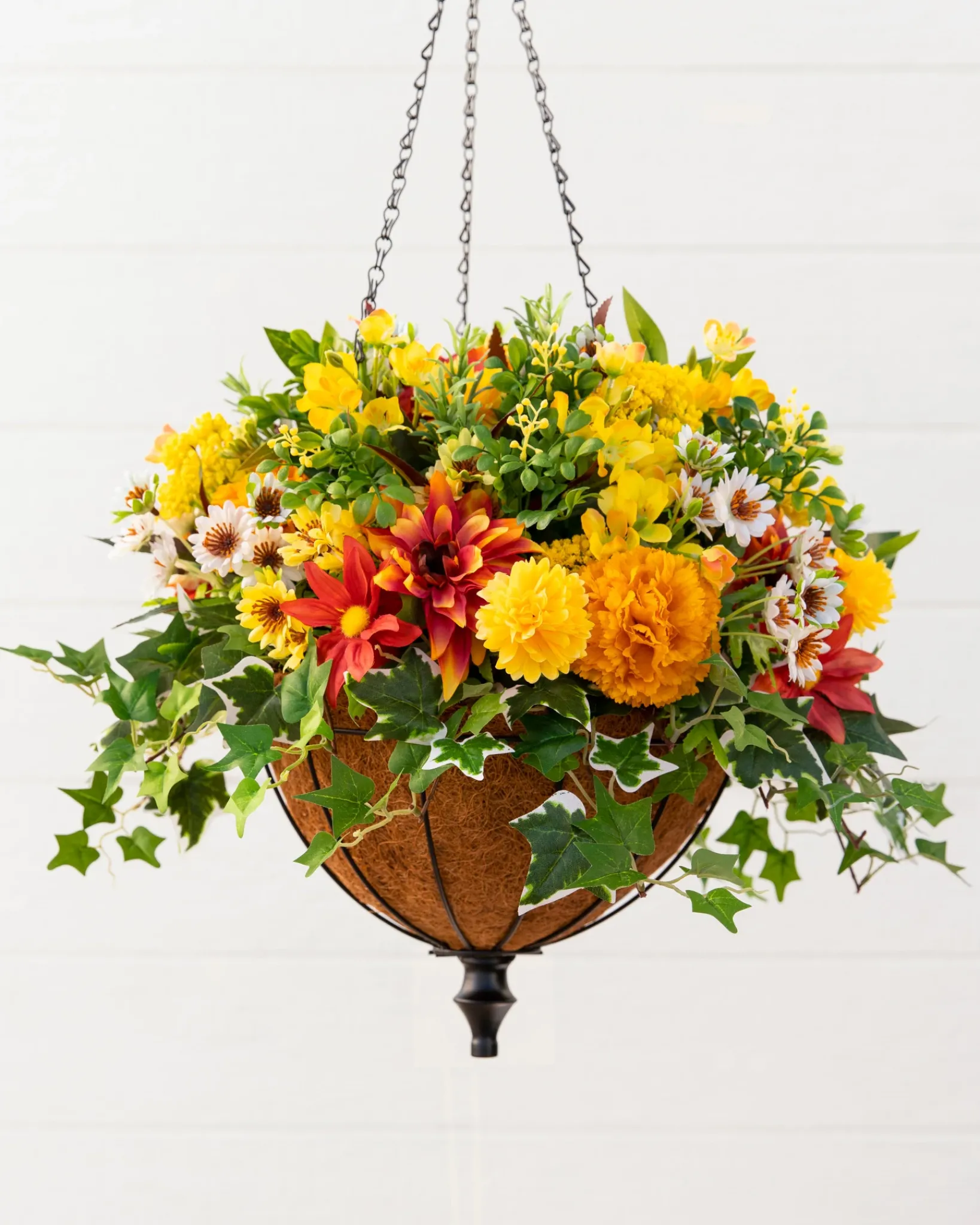 Hot Outdoor Sunrise Dahlia Foliage Garlands|Swags & Hanging Baskets