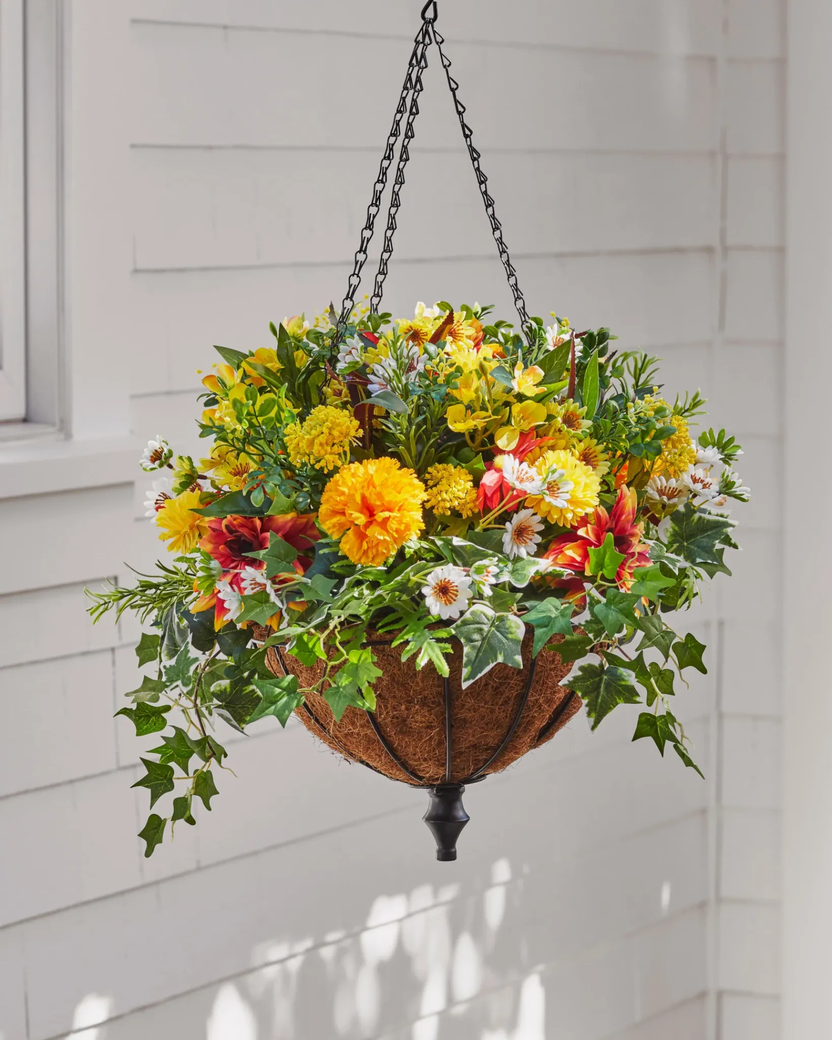 Hot Outdoor Sunrise Dahlia Foliage Garlands|Swags & Hanging Baskets