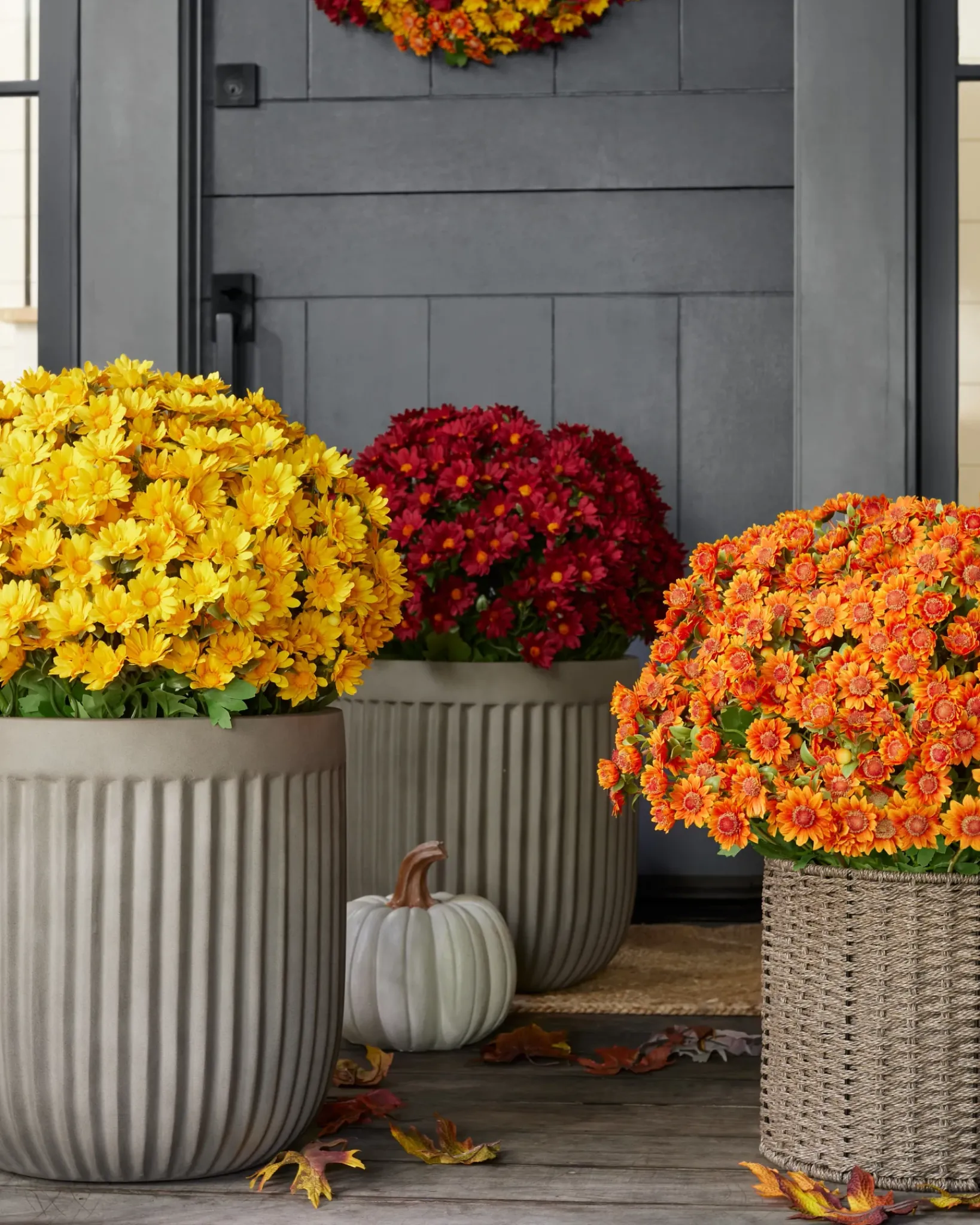 Outdoor Sunset Mums Foliage Garlands|Outdoor Safe