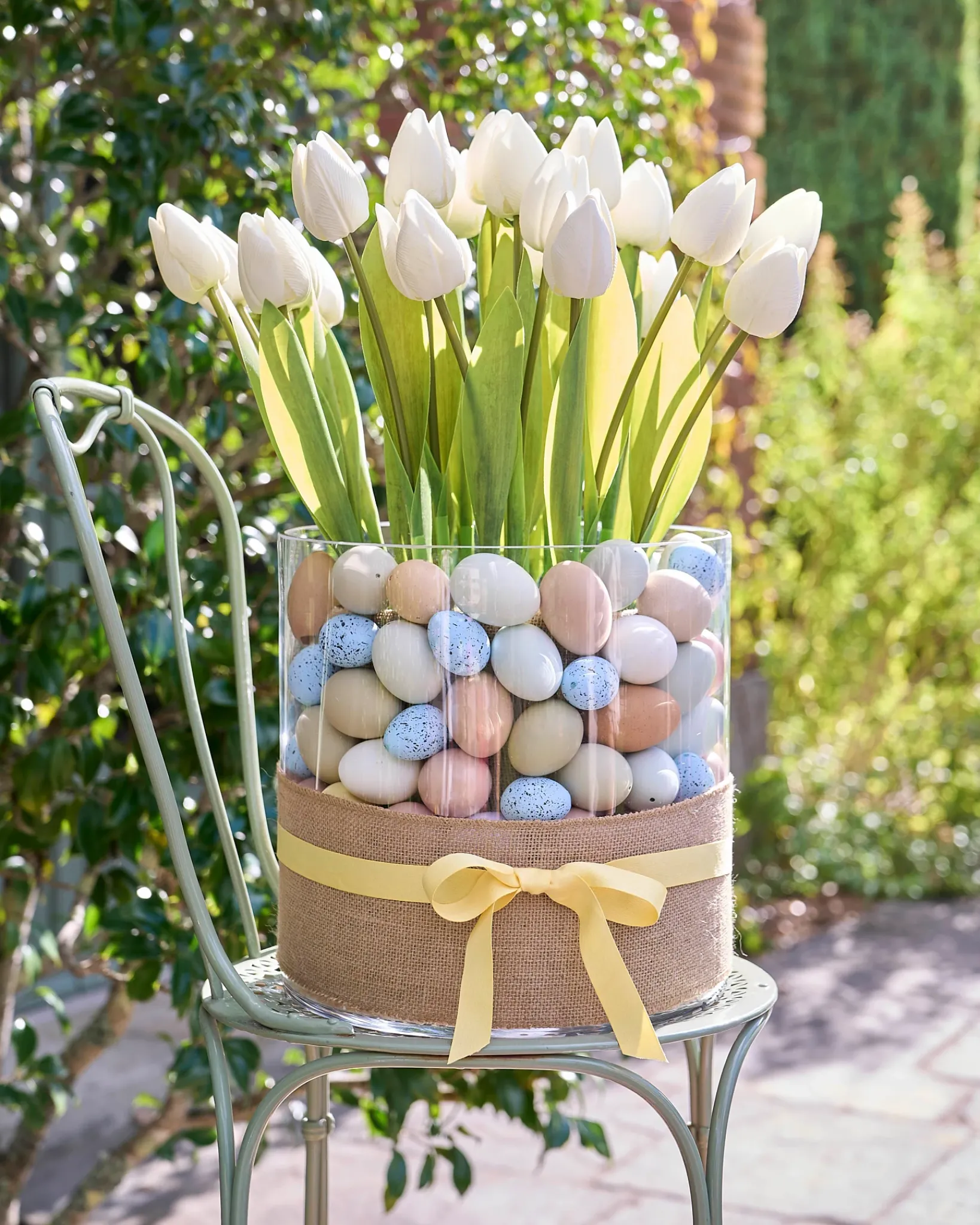 New Outdoor Tulip Garden Foliage Flower Arrangements|Topiaries & Potted Flowers