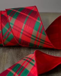 Plaid Christmas Tree Ribbon Collection Ribbons