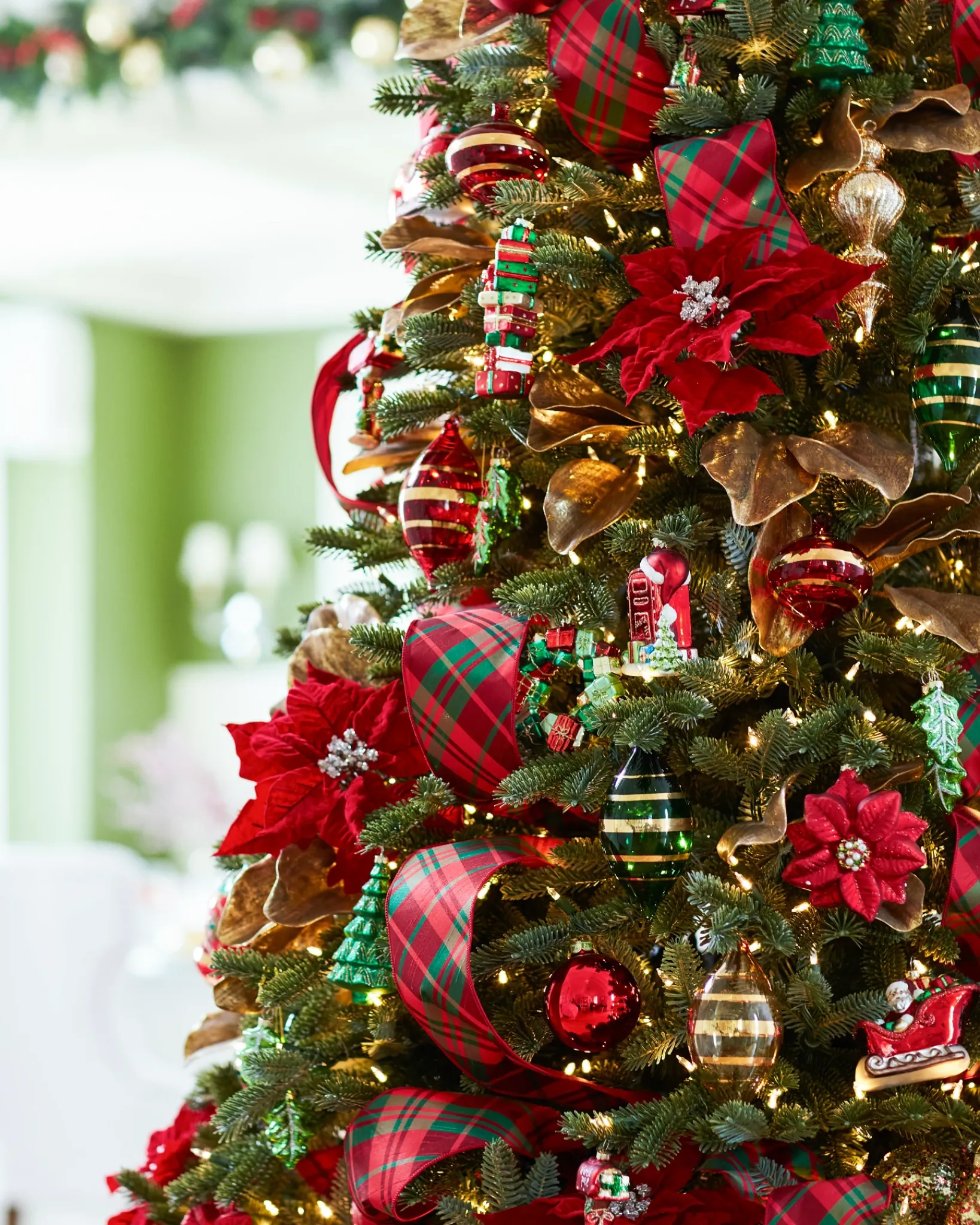Plaid Christmas Tree Ribbon Collection Ribbons