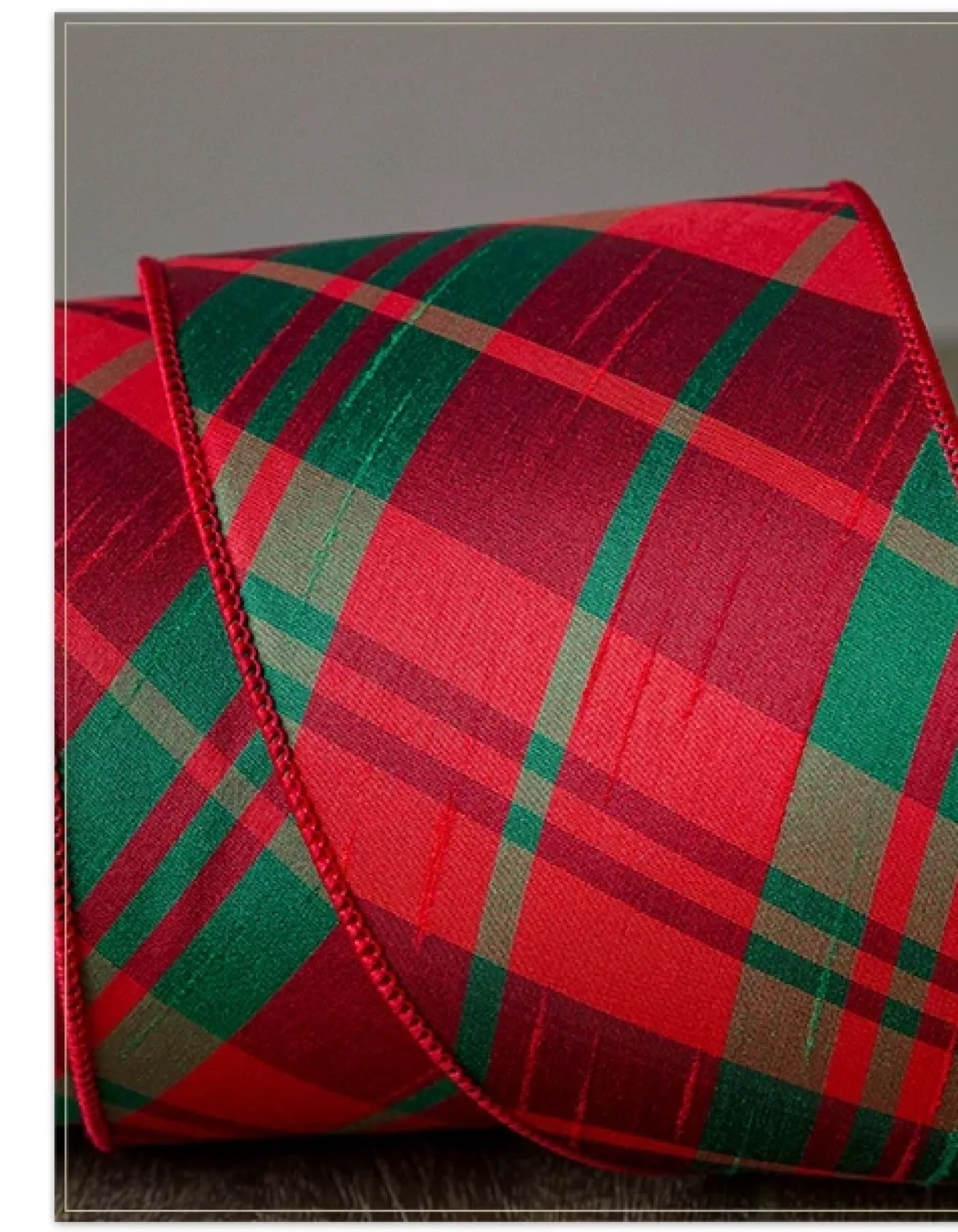 Plaid Christmas Tree Ribbon Collection Ribbons
