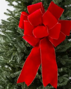 Discount Pre-Tied Christmas Tree Ribbon Bow Sets Ribbons