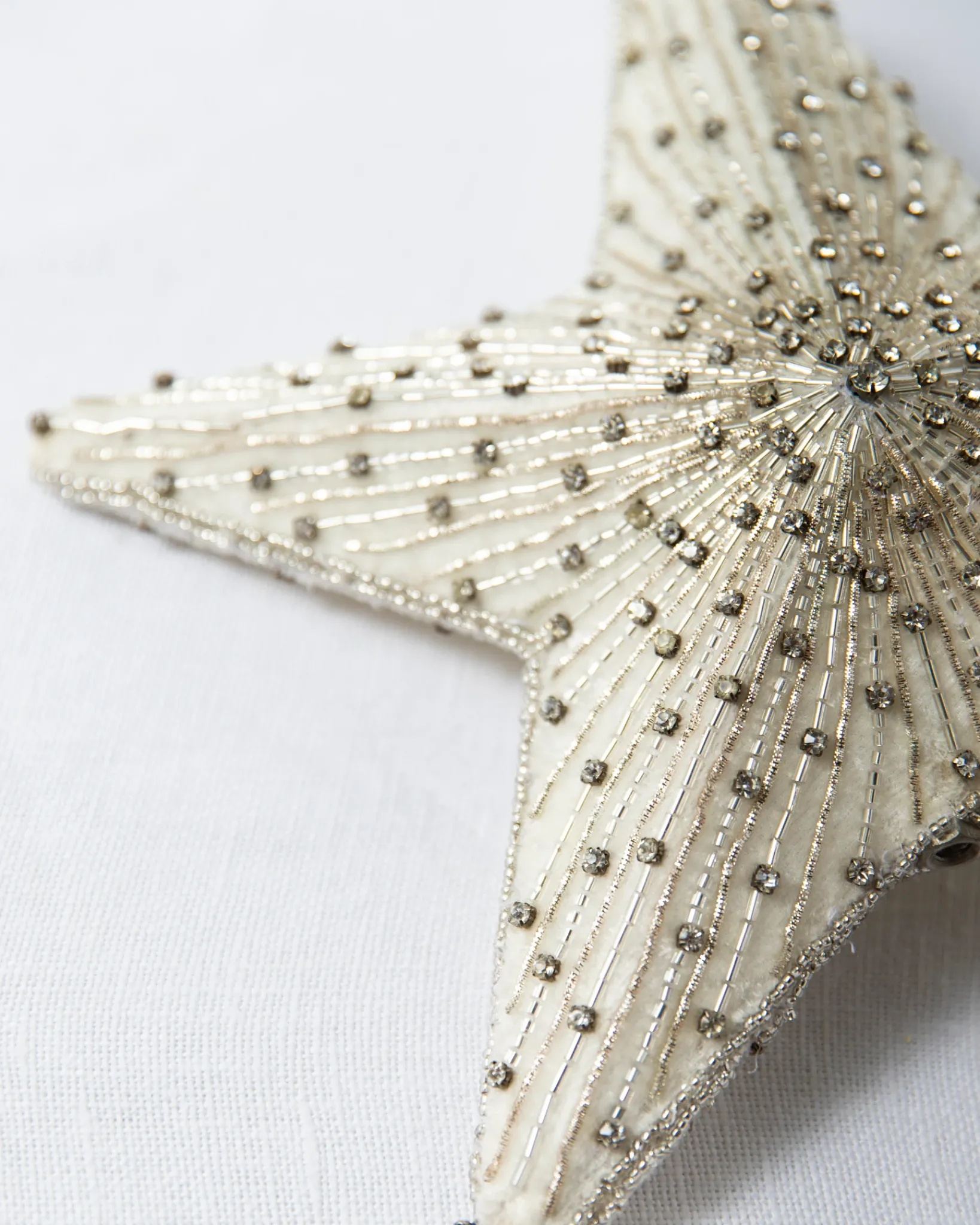 Hot Radiant Star Beaded Christmas Tree Topper Toppers