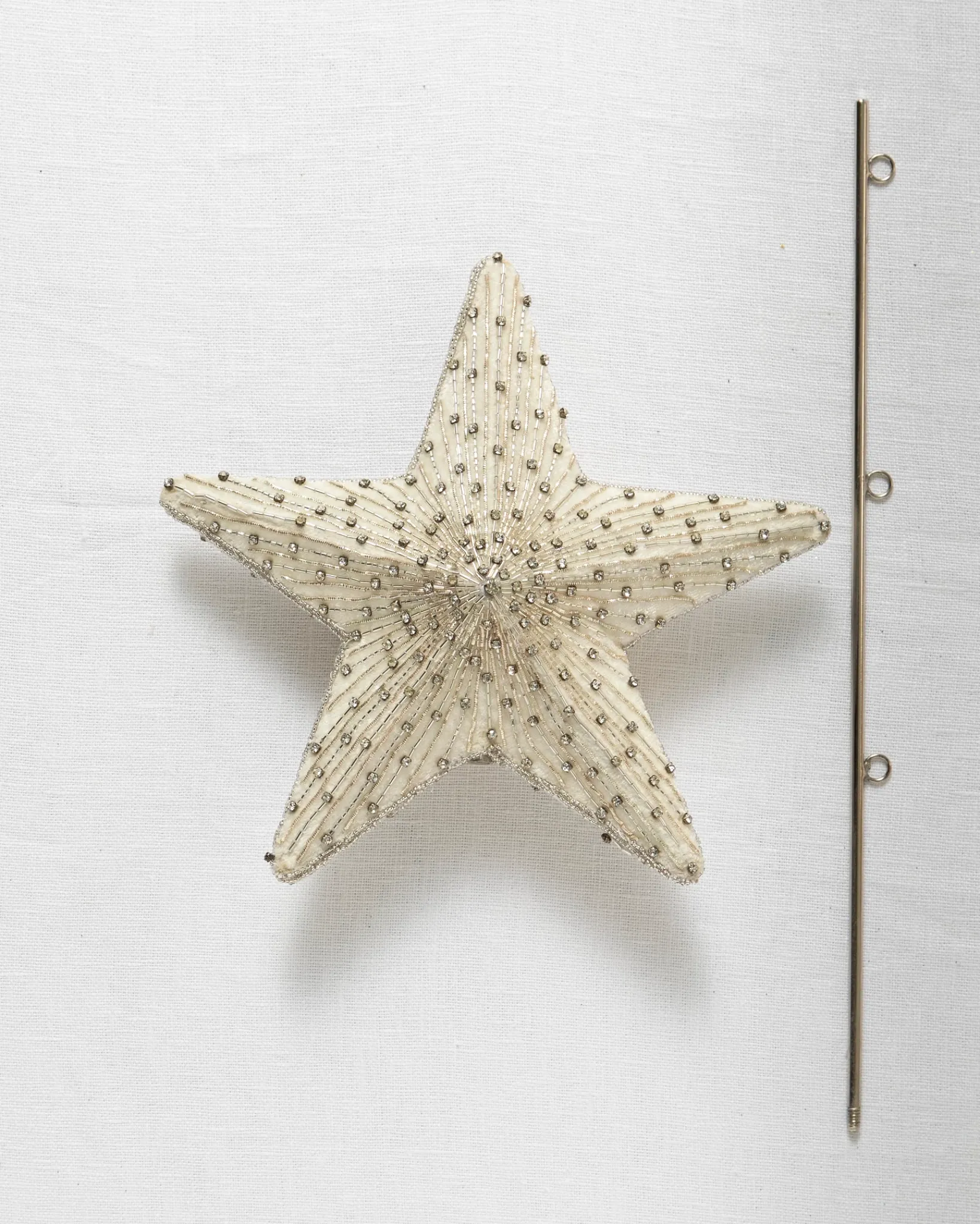 Hot Radiant Star Beaded Christmas Tree Topper Toppers