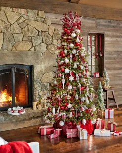 Clearance Red Christmas Tree Collars Skirts & Collars
