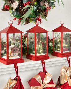 Red Lantern Christmas Stocking Holders Stockings & Holders