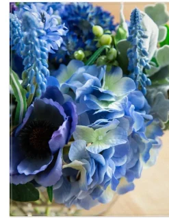 New Rhapsody In Blue Floral Flower Arrangements|Topiaries & Potted Flowers