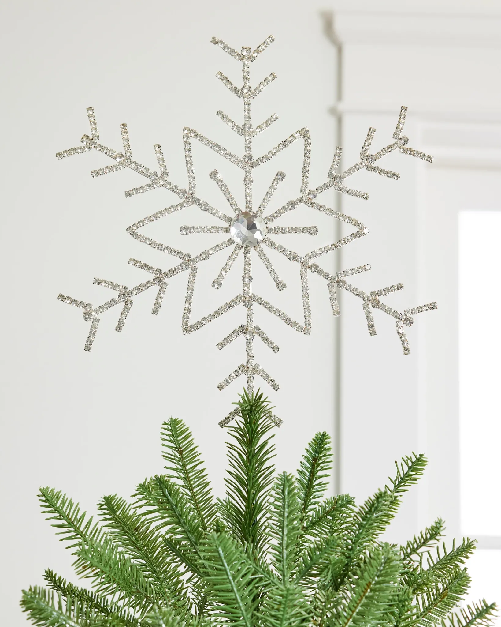 Online Rhinestone Snowflake Tree Toppers Toppers