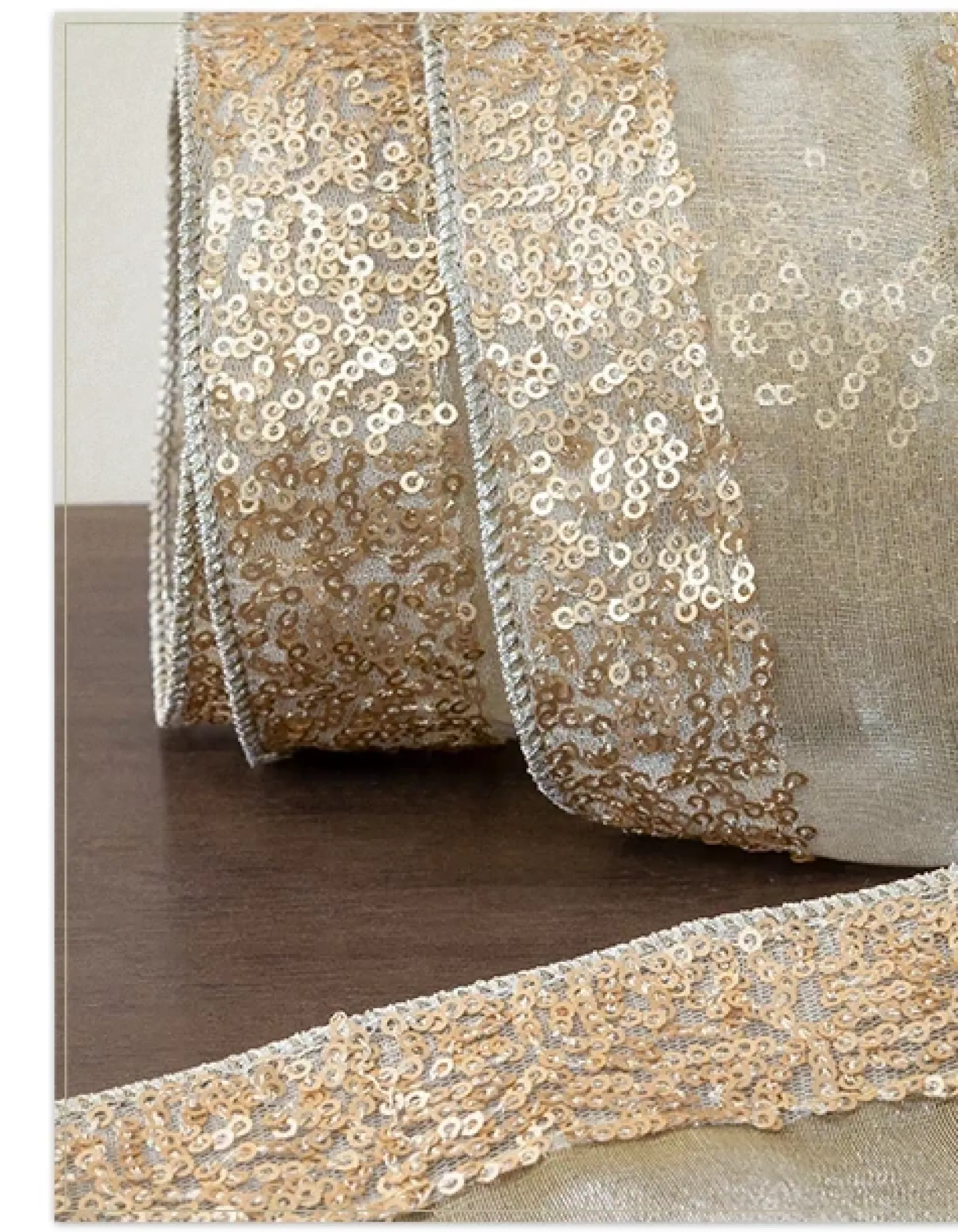 Online Sequined Christmas Tree Ribbon Ribbons