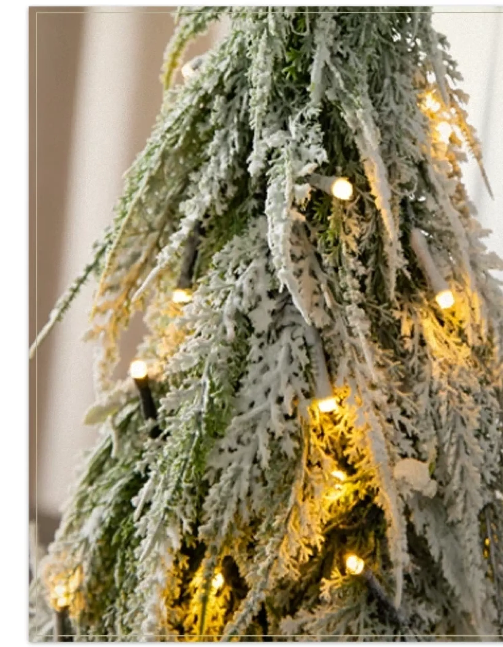 Clearance Snowfall Downswept Tabletop Trees Tabletop & Accent Trees