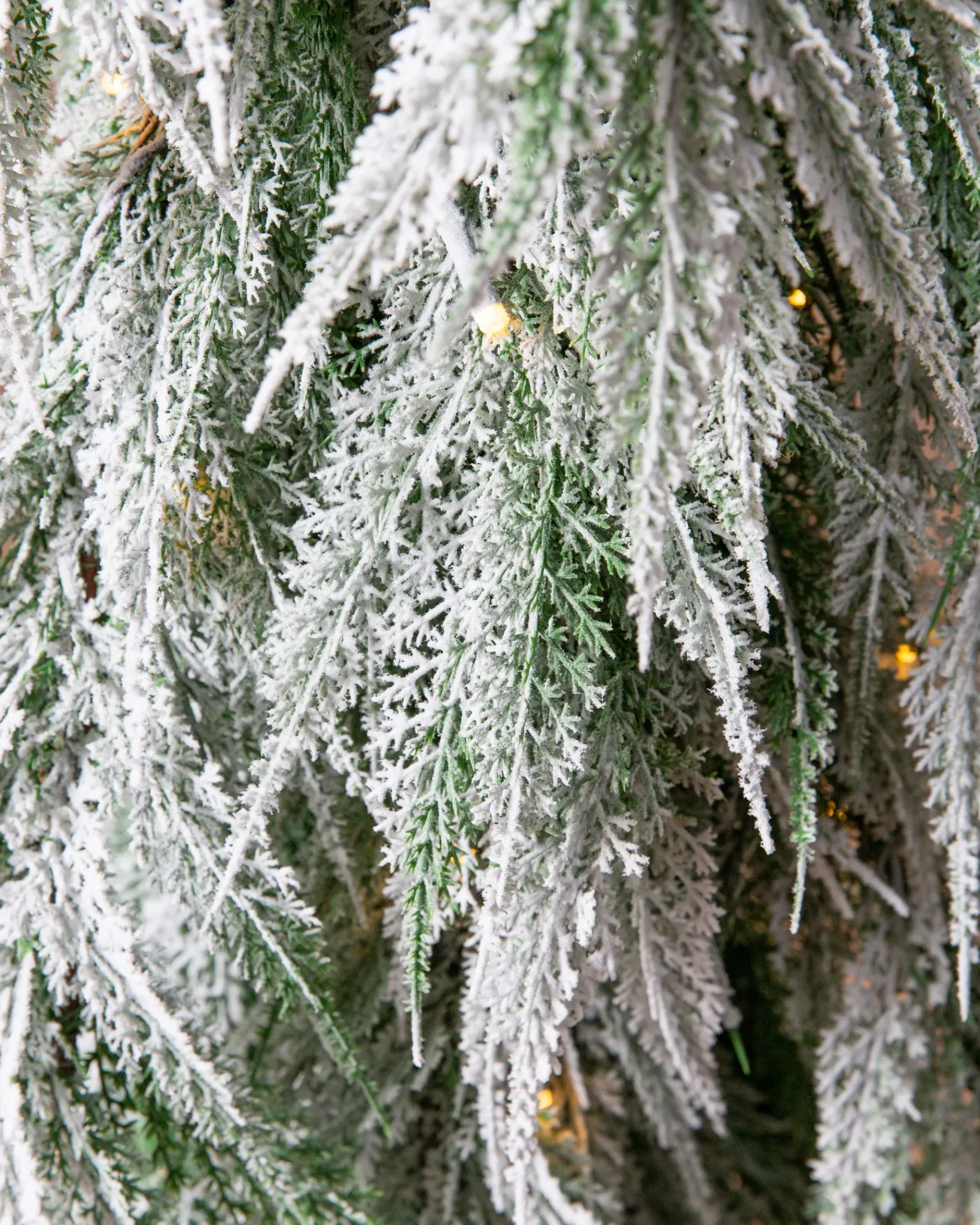 Hot Snowfall Downswept Trees Tabletop & Accent Trees