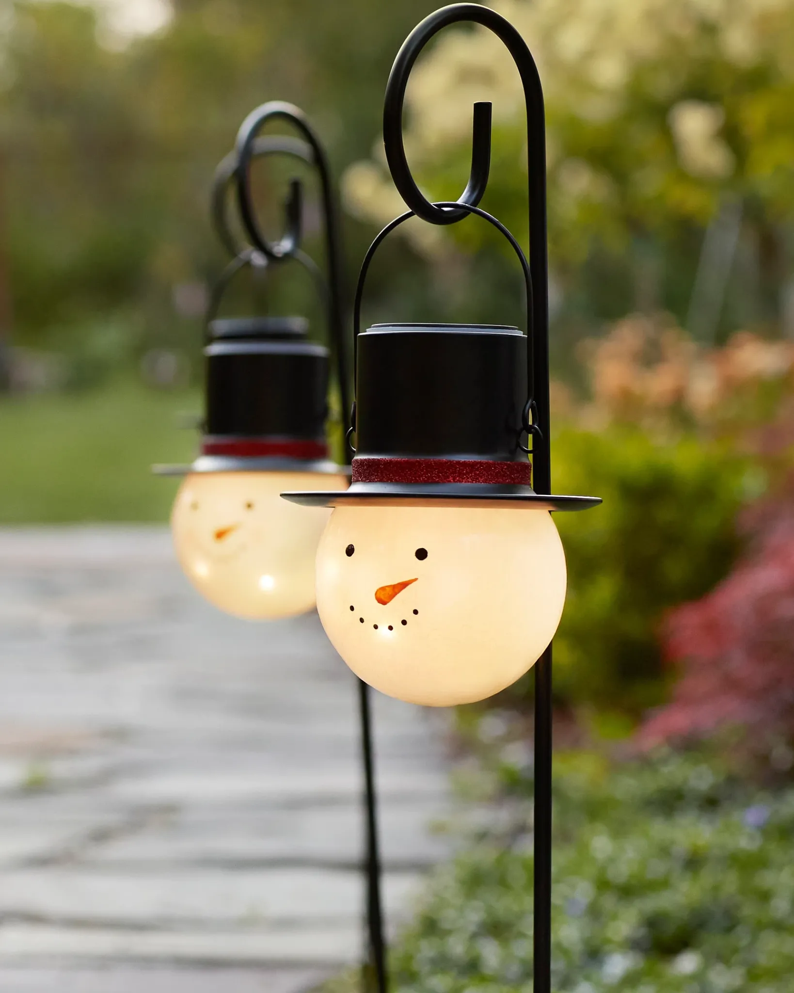 Clearance Snowman Solar-Powered Pathway Light Sets Yard Decorations|Outdoor Lights